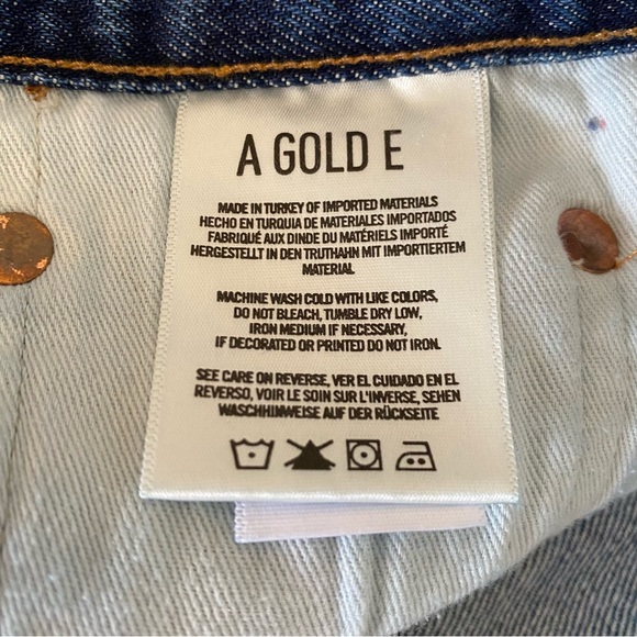 AGOLDE Parker Vintage Cut Off Denim
Shorts Rock Steady Size 32 - Picture 11 of 14